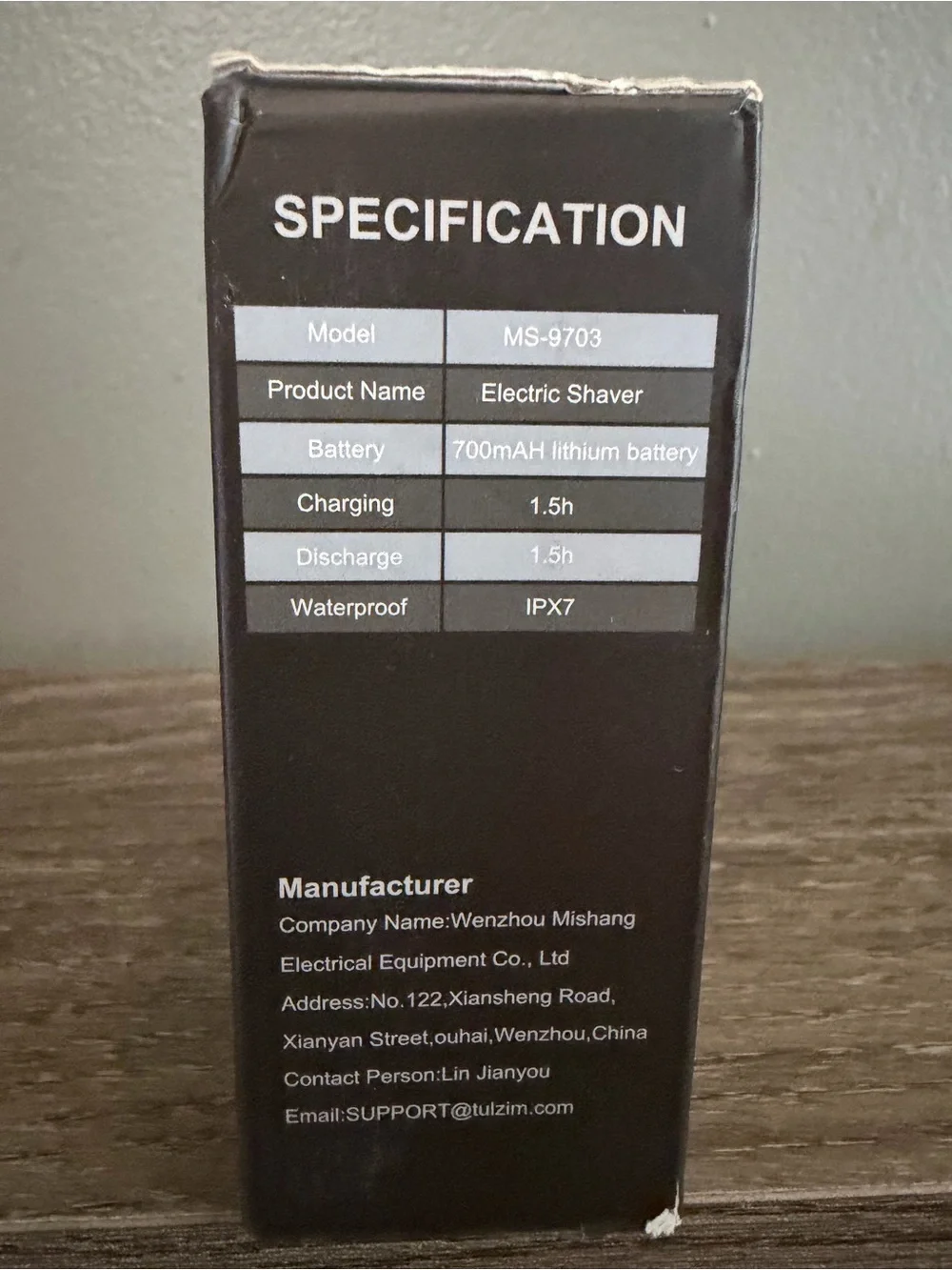 MS-9703 Black Men's Electric Shaver